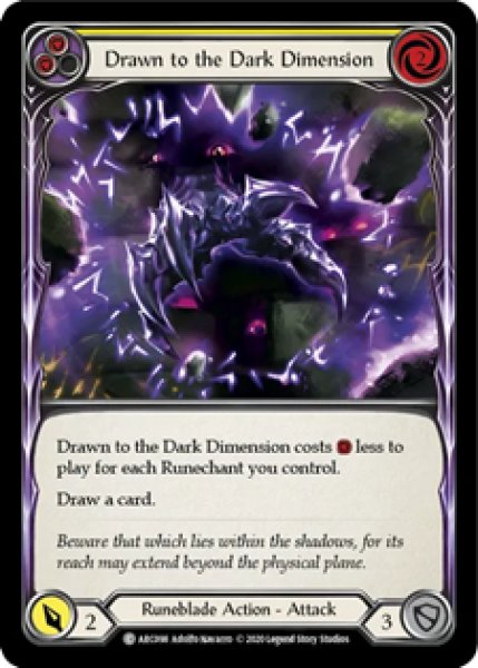 画像1: Drawn to the Dark Dimension(黄)(C)(ARC098)(Rainbow Foil) (1)