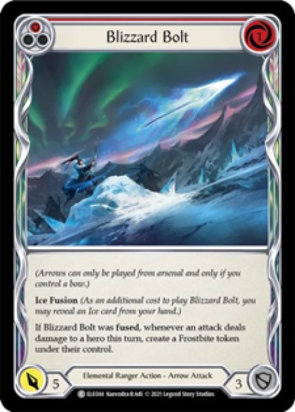 画像1: Blizzard Bolt(赤)(C)(ELE044)(Rainbow Foil) (1)