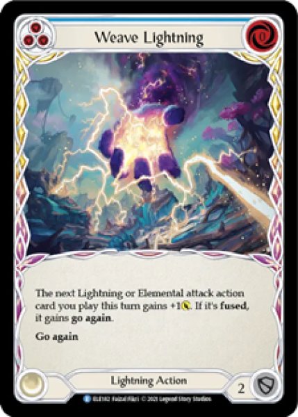 画像1: Weave Lightning(青)(R)(ELE182)(Rainbow Foil) (1)