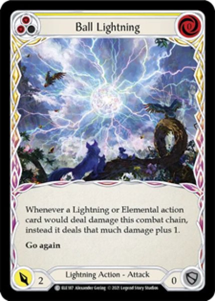 画像1: Ball Lightning(黄)(C)(ELE187)(Rainbow Foil) (1)