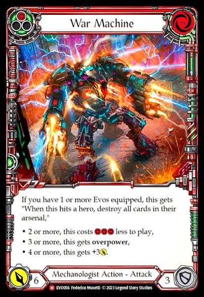 画像1: War Machine(M)(EVO056)(Rainbow Foil) (1)