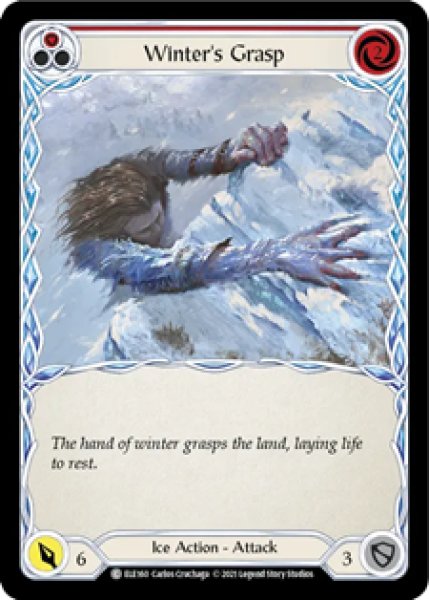 画像1: Winter's Grasp(赤)(C)(ELE160)(Rainbow Foil) (1)