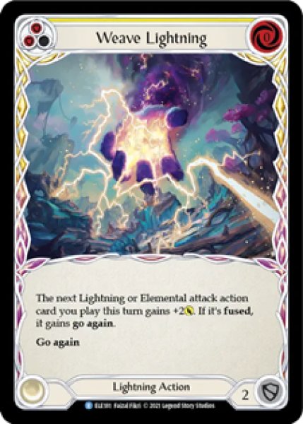 画像1: Weave Lightning(黄)(R)(ELE181)(Rainbow Foil) (1)