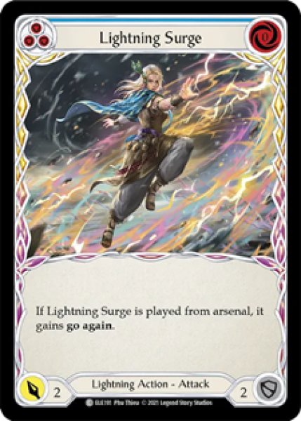 画像1: Lightning Surge(青)(C)(ELE191)(Rainbow Foil) (1)