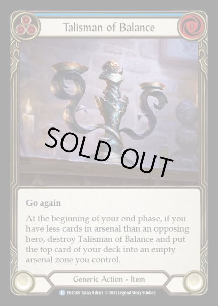 画像1: Talisman of Balance【R】【EVR188】【Cold Foil】 (1)