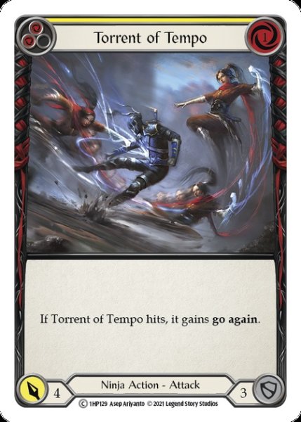 画像1: Torrent of Tempo(黄)(C)(1HP129) (1)