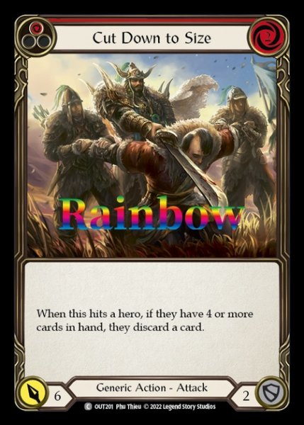 画像1: Cut Down to Size (赤)(C)(OUT201)(Rainbow) (1)