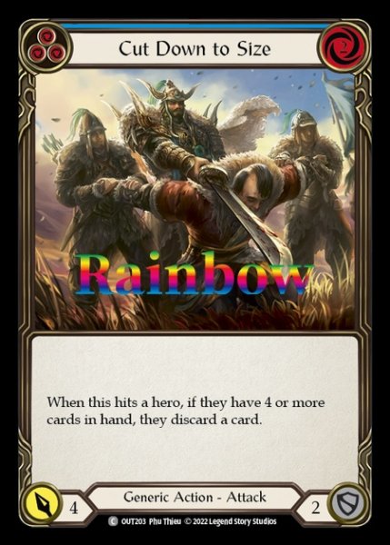 画像1: Cut Down to Size (青)(C)(OUT203)(Rainbow) (1)